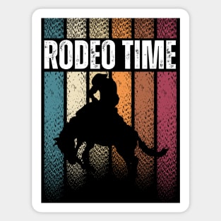 Rodeo Time Sunset Cowboy Sticker